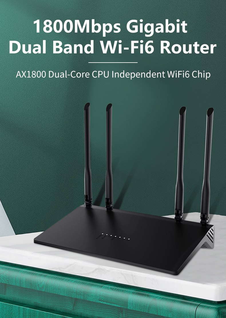 China Factory Price Router 5g Sim Card - Mesh Wifi 6 5G 1800Mbps dual band  2.4G 5.8G Gigabit Ports MTK7621A Chipset Wireless Router – Zhitotong  factory and suppliers